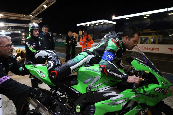 TEAM KAWASAKI WEBIKE TRICKSTARのスタート練習／2023EWC第1戦ル・マン24時間