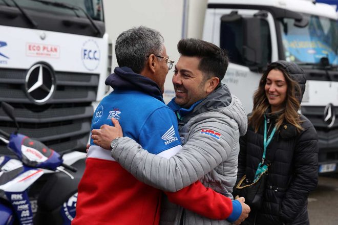 藤井正和監督とジーノ・リア（F.C.C. TSR Honda France）／2023EWC第1戦ル・マン24時間