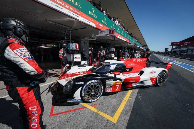 アルガルベ国際サーキットでの予選に臨むトヨタGAZOO Racingの7号車GR010ハイブリッド