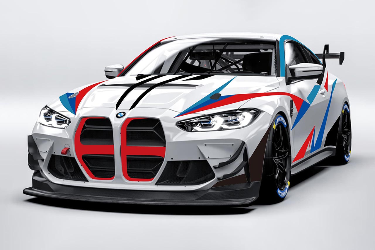 YZ RACING with BMW Team StudieのBMW M4 GT4のカラーリング