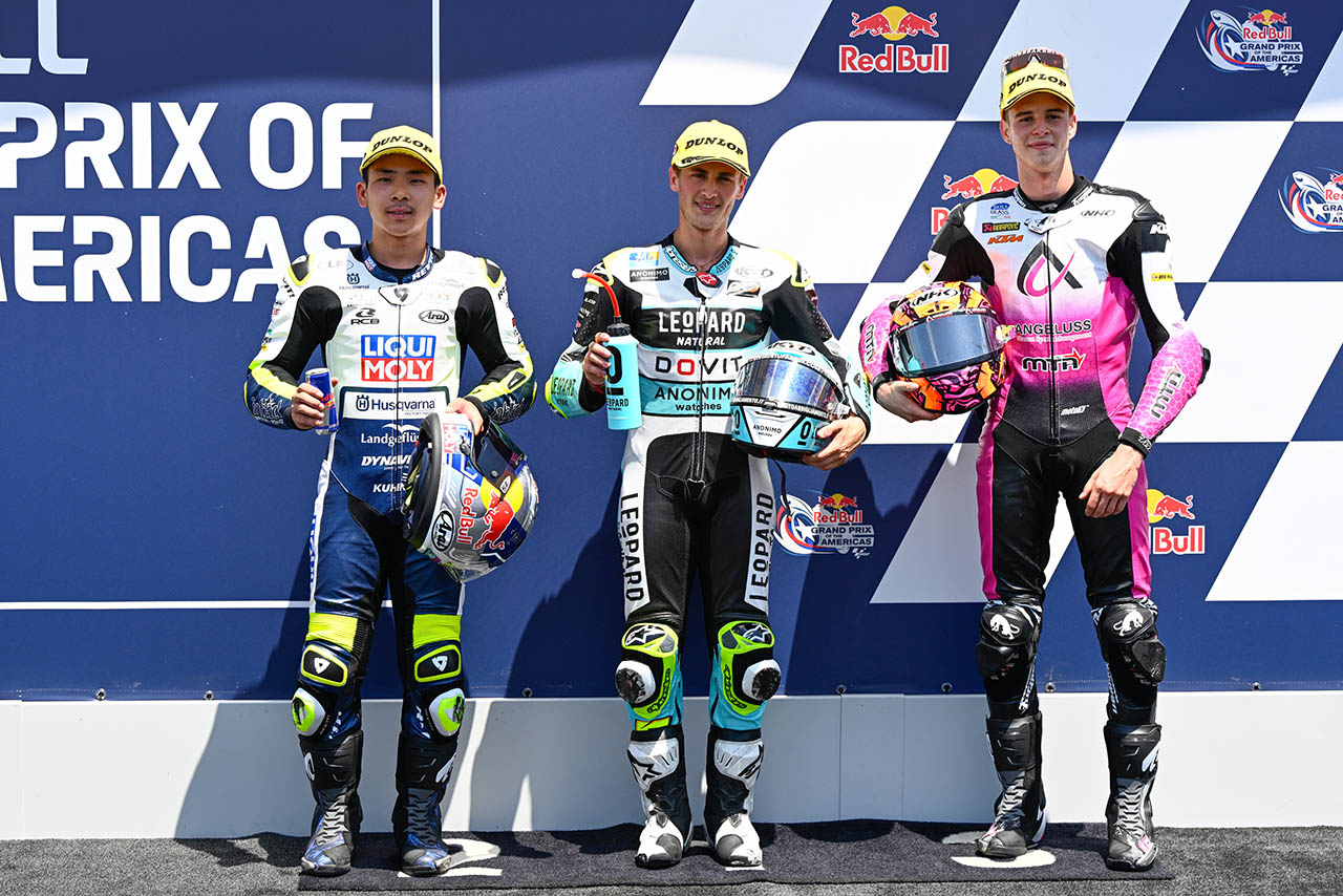Moto3：トップ3のジャウマ・マシア、佐々木歩夢、イバン・オルトラ／2023MotoGP第3戦アメリカズGP 予選