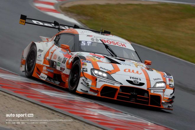 2023スーパーGT第1戦岡山　au TOM’S GR Supra（坪井翔／宮田莉朋）