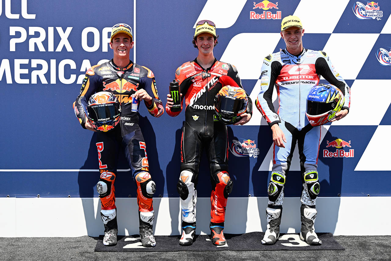 Moto2：トップ3のセレスティーノ・ビエッティ、ペドロ・アコスタ、フィリップ・サラック／2023MotoGP第3戦アメリカズGP 予選