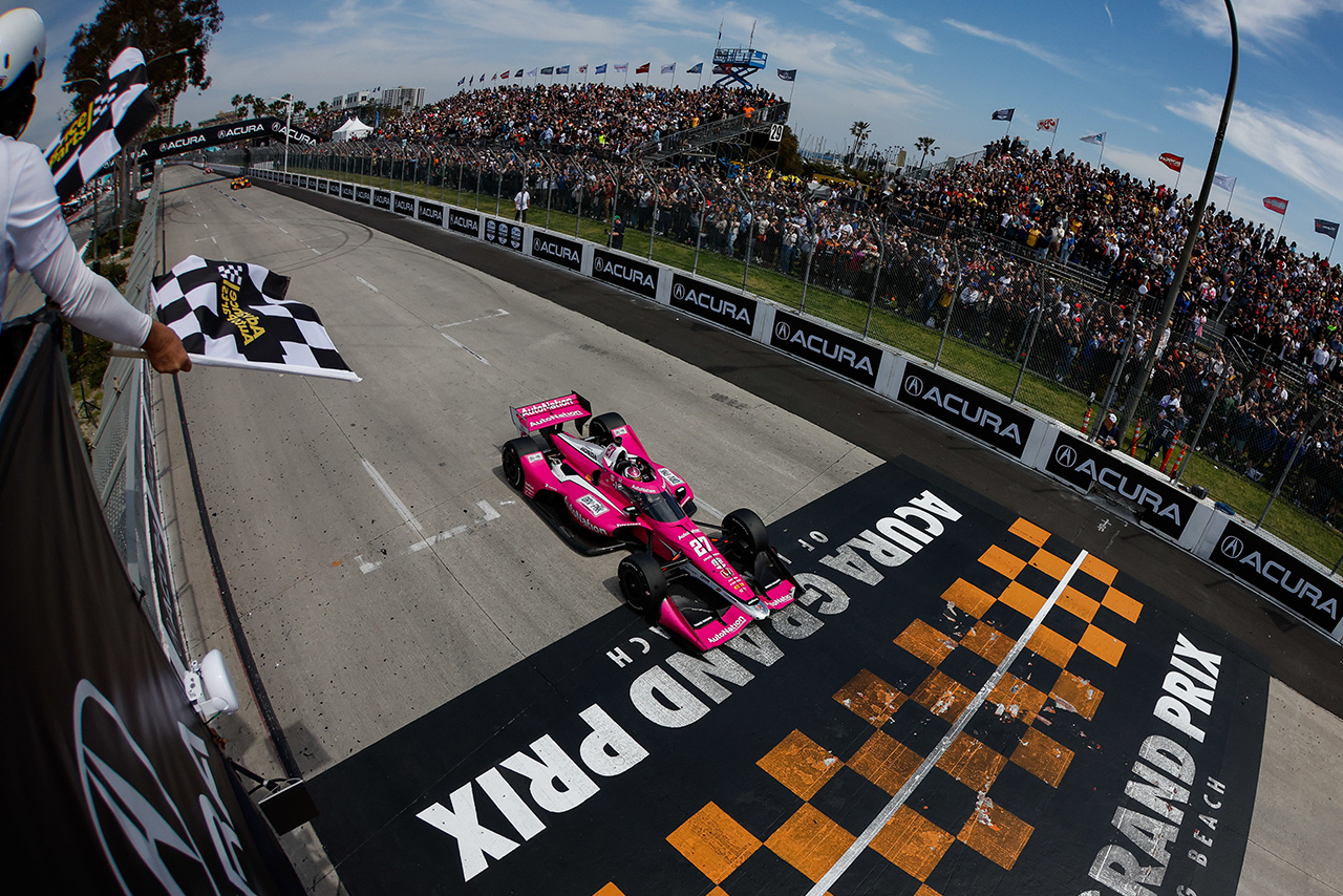 ポール・トゥ・ウインでインディカー初勝利を挙げたカイル・カークウッド