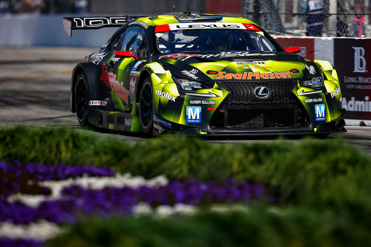 GTDプロクラスを制したバッサー・サリバンの14号車レクサスRC F GT3　2023年IMSA第3戦ロングビーチ