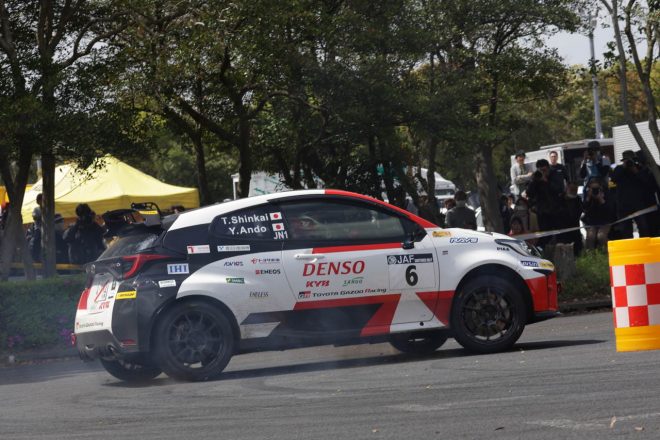 眞貝知志／安藤裕一組（GRヤリスGR4ラリーDAT）はJN‐1クラス6位完走を果たした　2023年JRC全日本ラリー選手権第3戦ツール・ド・唐津