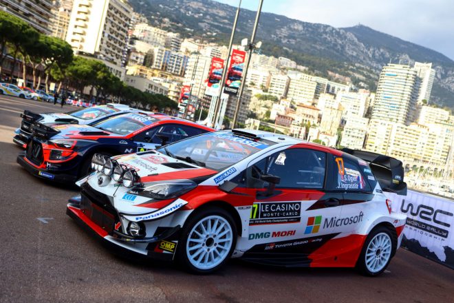 マイクロソフトは2017年から2020年にかけて、TOYOTA GAZOO Racingと提携。当時のマシン（トヨタ・ヤリスWRC）にはMicrosoftのロゴが掲出されていた。　2020年WRC第1戦ラリー・モンテカルロ