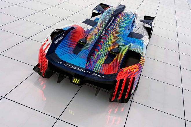 プジョー・スポールが4月17日に発表した、2023年ル・マン24時間レース向けのプジョー9X8の特別カラーリング