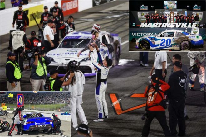 ピットクルーまでもが“焚き火”よろしく炎上を満喫してネメチェクの今季2勝目を祝った