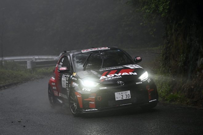 奴田原文雄／東駿吾組（ADVAN カヤバ KTMS GRヤリス）　2023年全日本ラリー第3戦唐津
