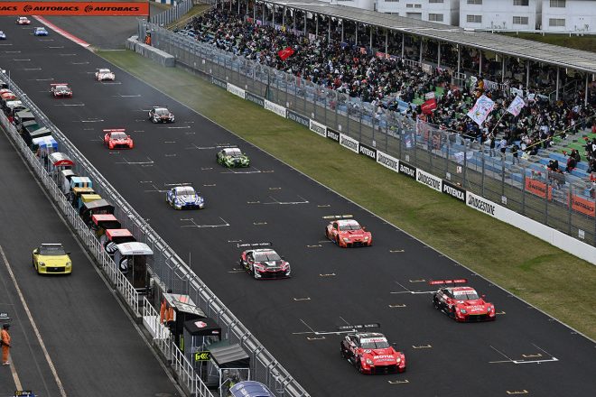 2023スーパーGT第1戦岡山　GT500スタートシーン