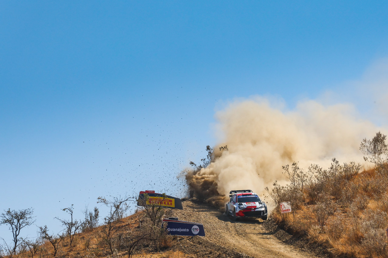勝田は土曜日にデイリタイアを喫し、その後のステージを早い出走順からスタートすることになったため、難しいコンディションでの走行となった　2023年WRC世界ラリー選手権第3戦ラリー・メキシコ