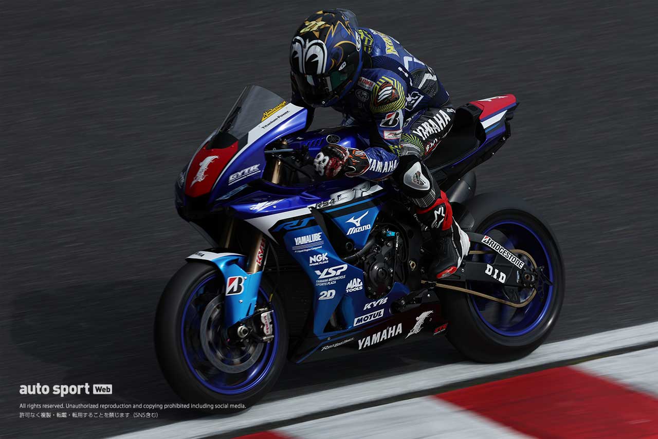 中須賀克行（YAMAHA FACTORY RACING TEAM）／2023全日本ロード第2戦鈴鹿2&4 JSB1000 ART走行