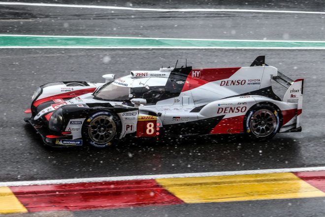 降雪のなかレースが行われた2018-19年シーズン第7戦スパ6時間。優勝は8号車トヨタTS050ハイブリッド