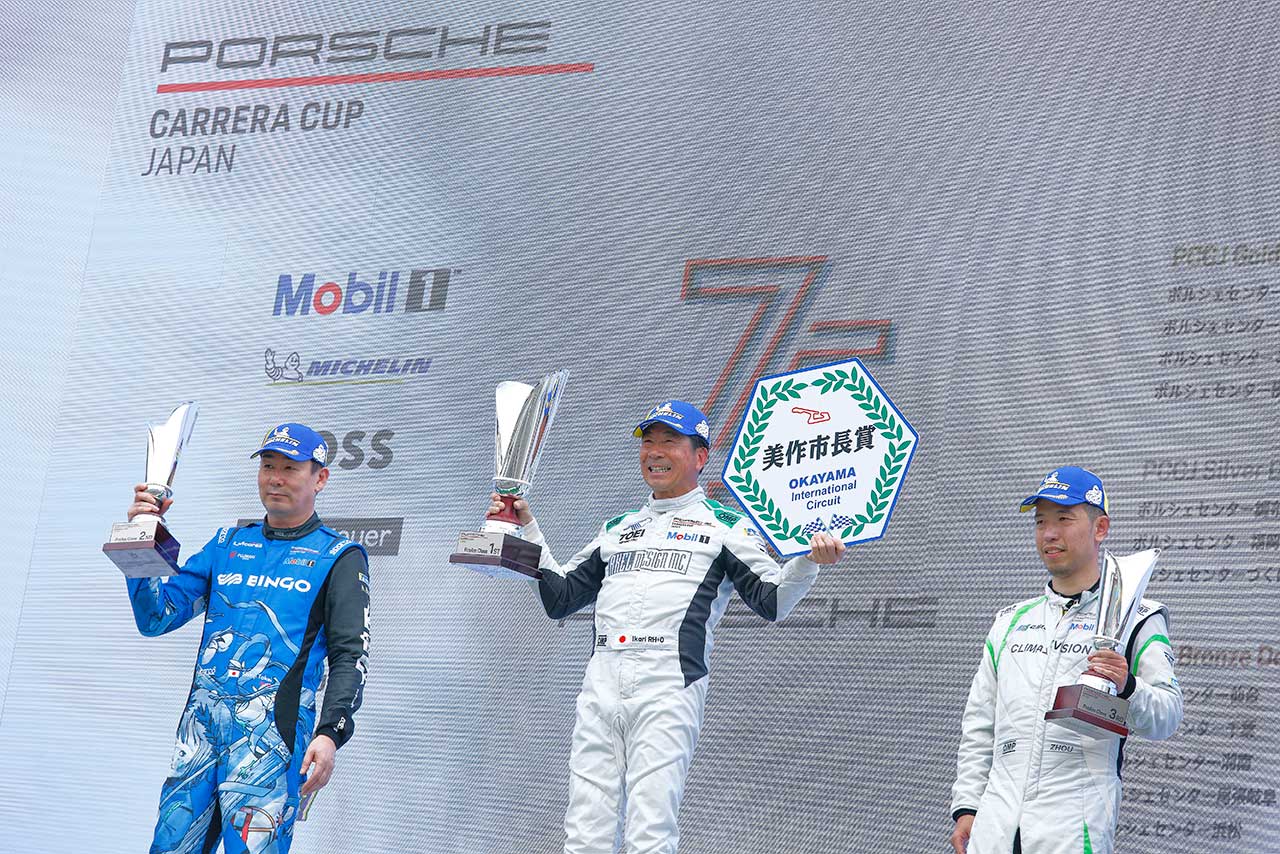 6台がシリーズンエントリーするプロアマクラスは実力伯仲の中、IKARIが2連勝を飾った