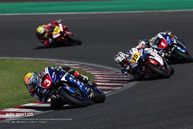 2023全日本ロード第2戦鈴鹿2&4 JSB1000 レース1 序盤のトップ争い