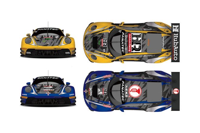 2023年のGTワールドチャレンジ・アジアに2台のポルシェで参戦するハブオート・レーシング