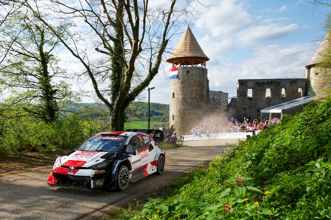勝田貴元／アーロン・ジョンストン組（トヨタGRヤリス・ラリー1）　2023年WRC第4戦クロアチア・ラリー