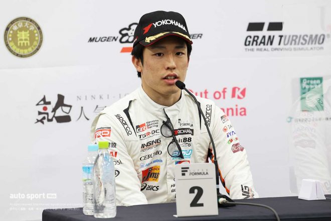 2023スーパーフォーミュラ第3戦鈴鹿　2位を獲得した坪井翔（P.MU/CERUMO・INGING）