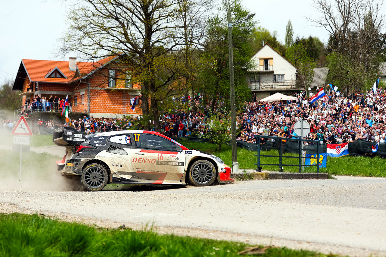 今季3戦目の出場ラリーを総合5位で終えたセバスチャン・オジエ／ヴァンサン・ランデ組（トヨタGRヤリス・ラリー1）　2023年WRC第4戦クロアチア・ラリー