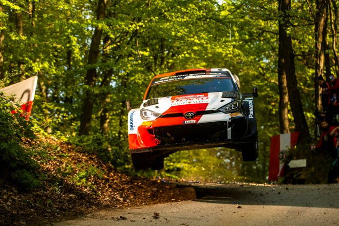 勝田貴元がドライブするトヨタGRヤリス・ラリー1（TOYOTA GAZOO Racing WRT）　2023年WRC第4戦クロアチア・ラリー