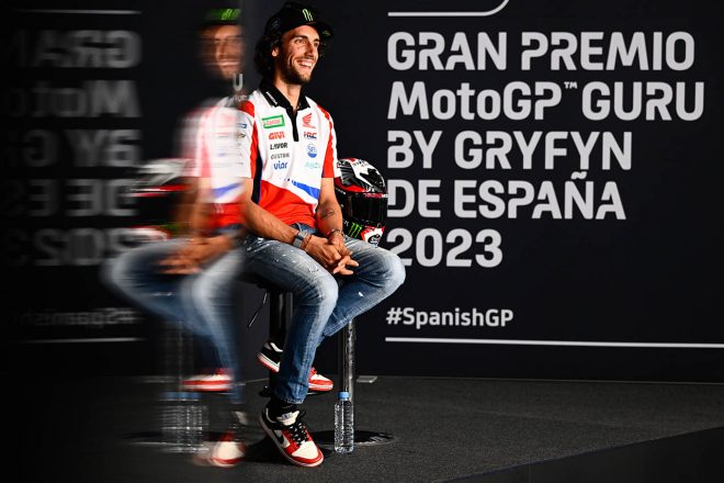2023MotoGP第4戦スペインGPのプレスカンファレンスに出席したアレックス・リンス（LCRホンダ・カストロール）