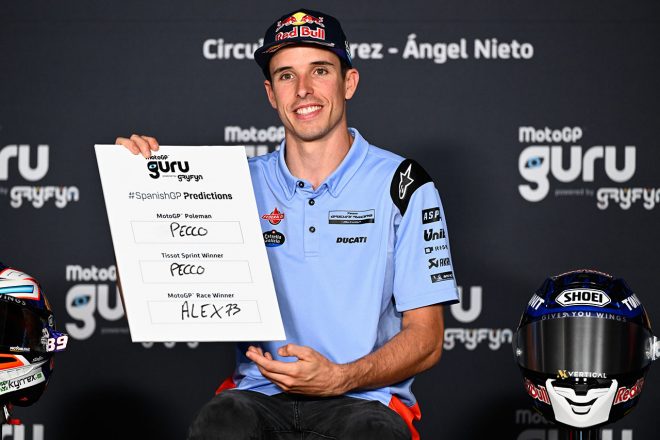 2023MotoGP第4戦スペインGPのプレスカンファレンスに出席したアレックス・マルケス（グレシーニ・レーシングMotoGP）