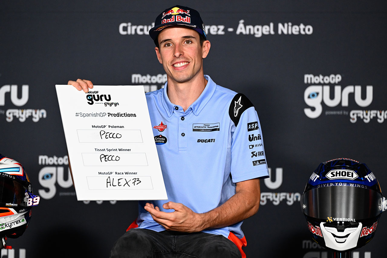 2023MotoGP第4戦スペインGPのプレスカンファレンスに出席したアレックス・マルケス（グレシーニ・レーシングMotoGP）