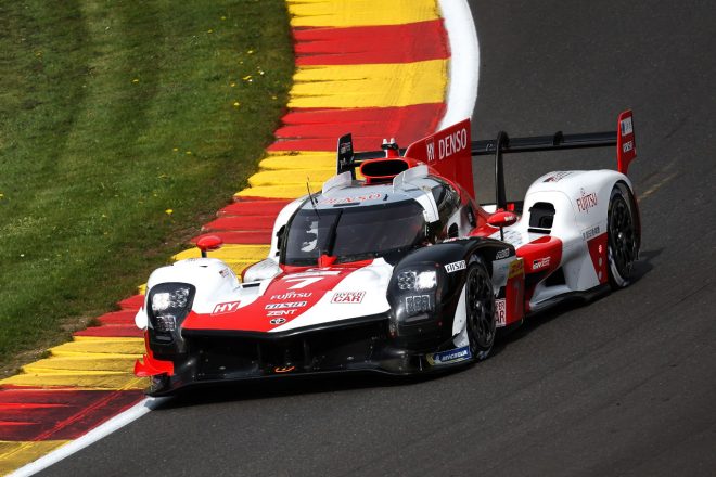 今季初のポールポジションを獲得した7号車トヨタGR010ハイブリッド（TOYOTA GAZOO Racing）　2023年WEC第3戦スパ6時間レース