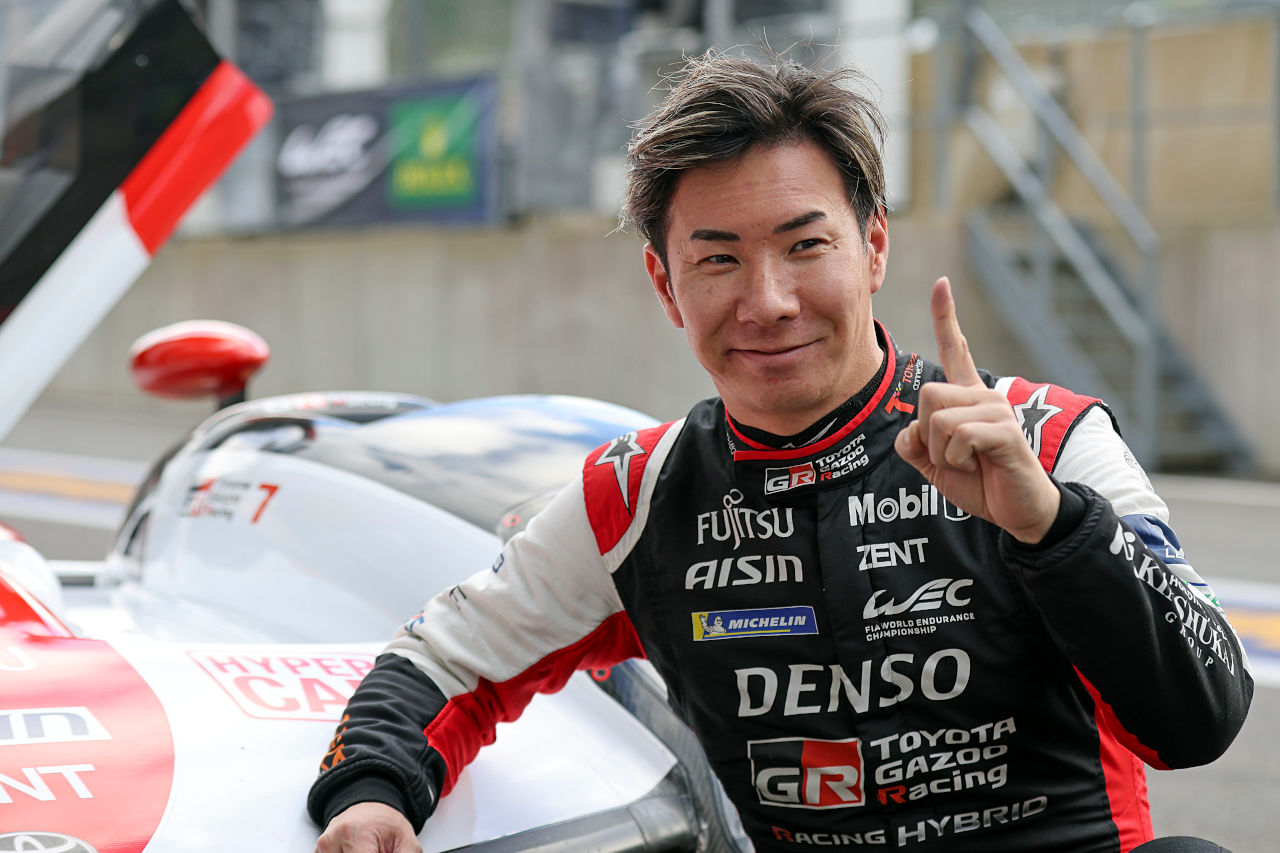 2023年WEC第3戦スパ6時間レースのポールポジションを獲得した小林可夢偉（7号車トヨタGR010ハイブリッド）