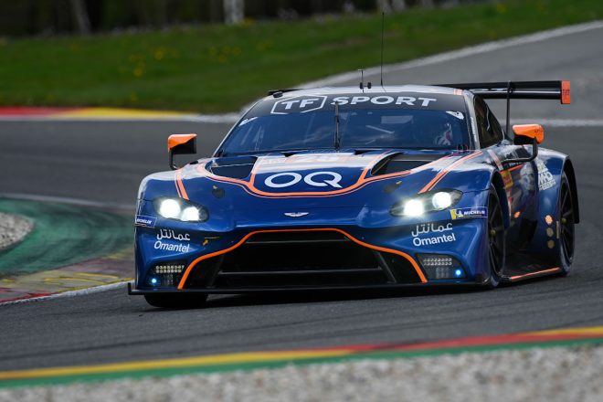 LMGTEアマクラスのPPを獲得したORT・バイ・TFの25号車アストンマーティン・バンテージAMR　2023年WEC第3戦スパ6時間レース