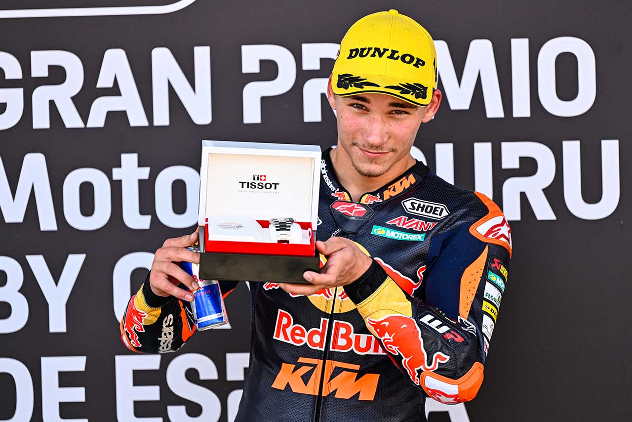 Moto3：ポールポジションを獲得したデニス・オンジュ（Red Bull KTM Ajo）／2023MotoGP第4戦スペインGP 予選