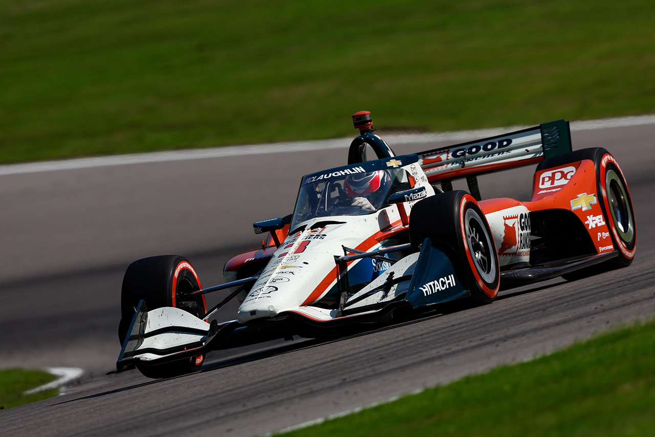 2度目のピットインが絶妙なタイミングとなったスコット・マクラフラン（チーム・ペンスキー）