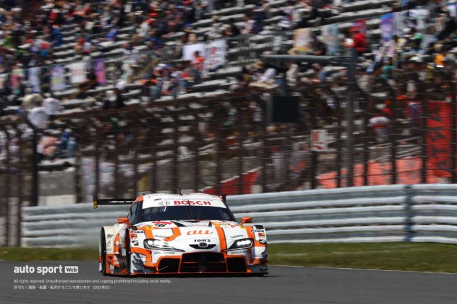 2023スーパーGT第2戦富士　au TOM’S GR Supra（坪井翔／宮田莉朋）