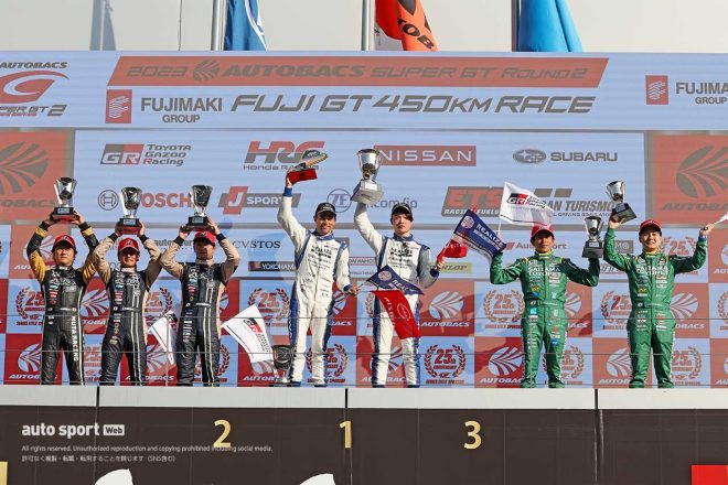 2023スーパーGT第2戦富士　GT300クラスの表彰式
