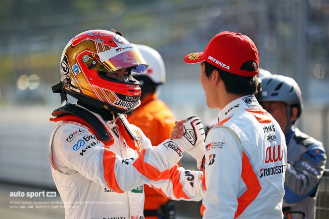 2023スーパーGT第2戦富士　au TOM’S GR Supra（坪井翔／宮田莉朋）