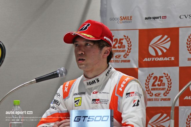 2023スーパーGT第2戦富士　au TOM’S GR Supra　宮田莉朋