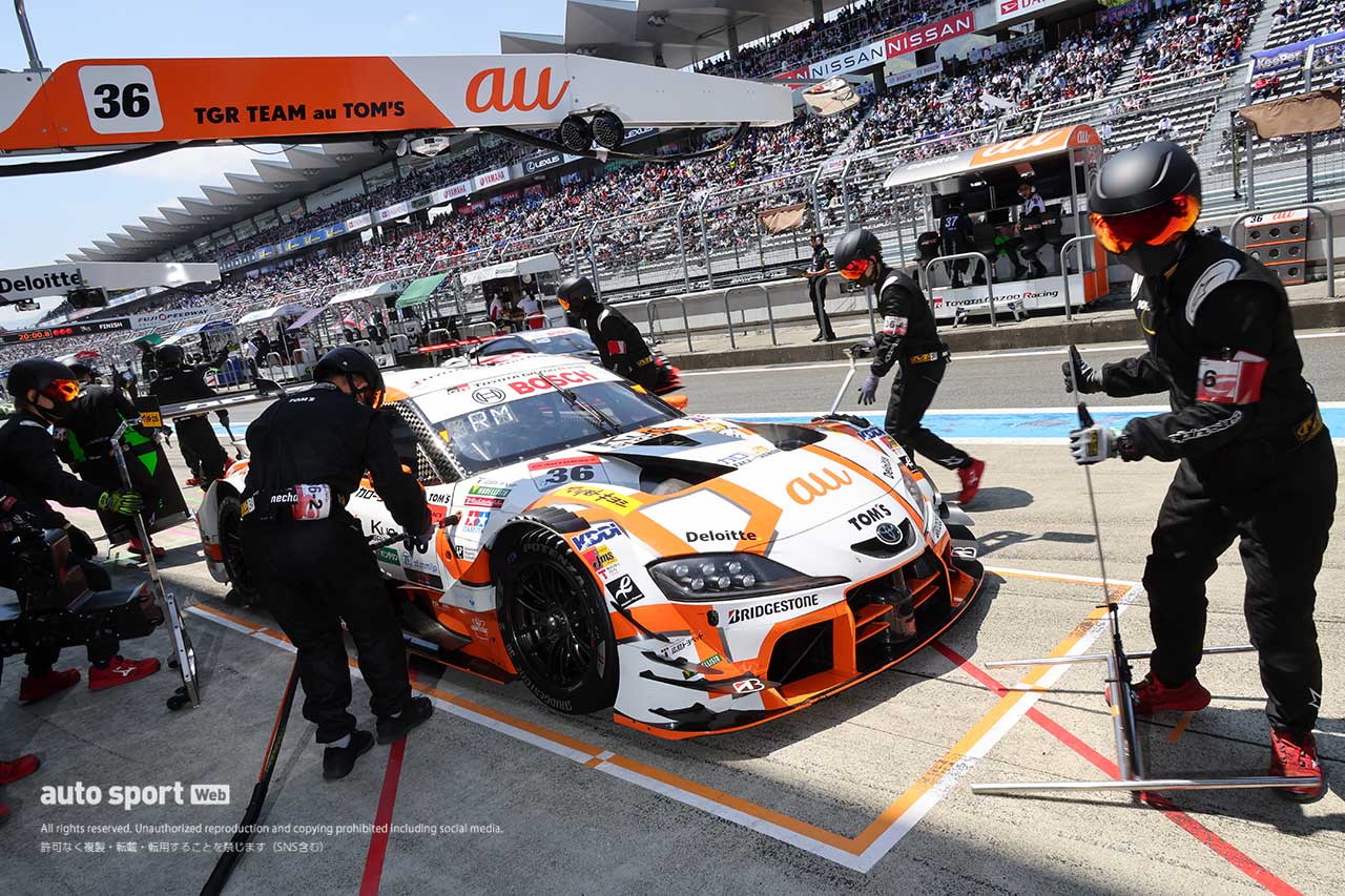 2023スーパーGT第2戦富士　au TOM’S GR Supra（坪井翔／宮田莉朋）