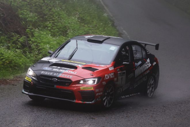 鎌田卓麻／松本優一組（スバルWRXラリーチャレンジ）　2023全日本ラリー第4戦久万高原ラリー