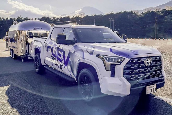 水素で走る燃料電池車のトヨタ・タンドラは世界に2台しか存在しないという