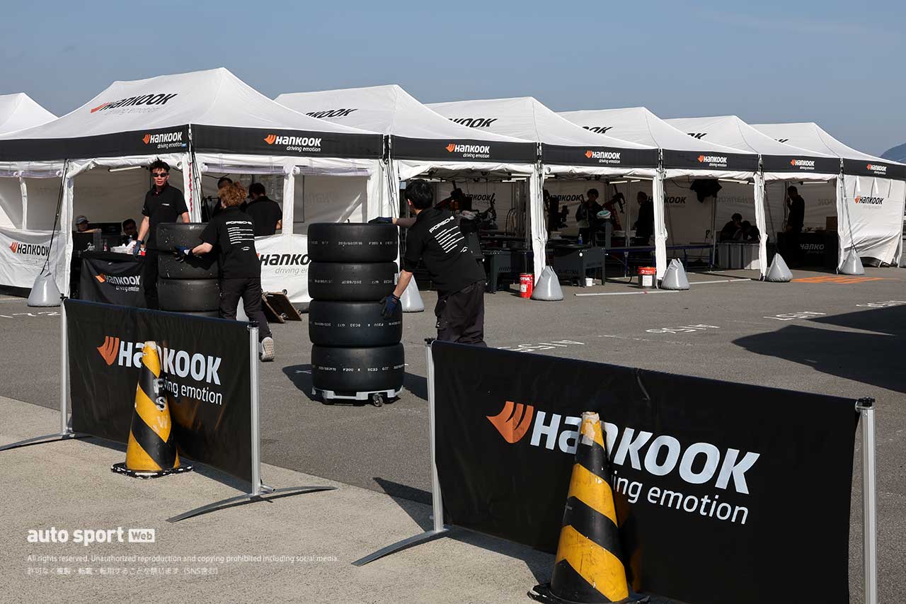 2023スーパー耐久富士公式テスト　ハンコックのタイヤサービス