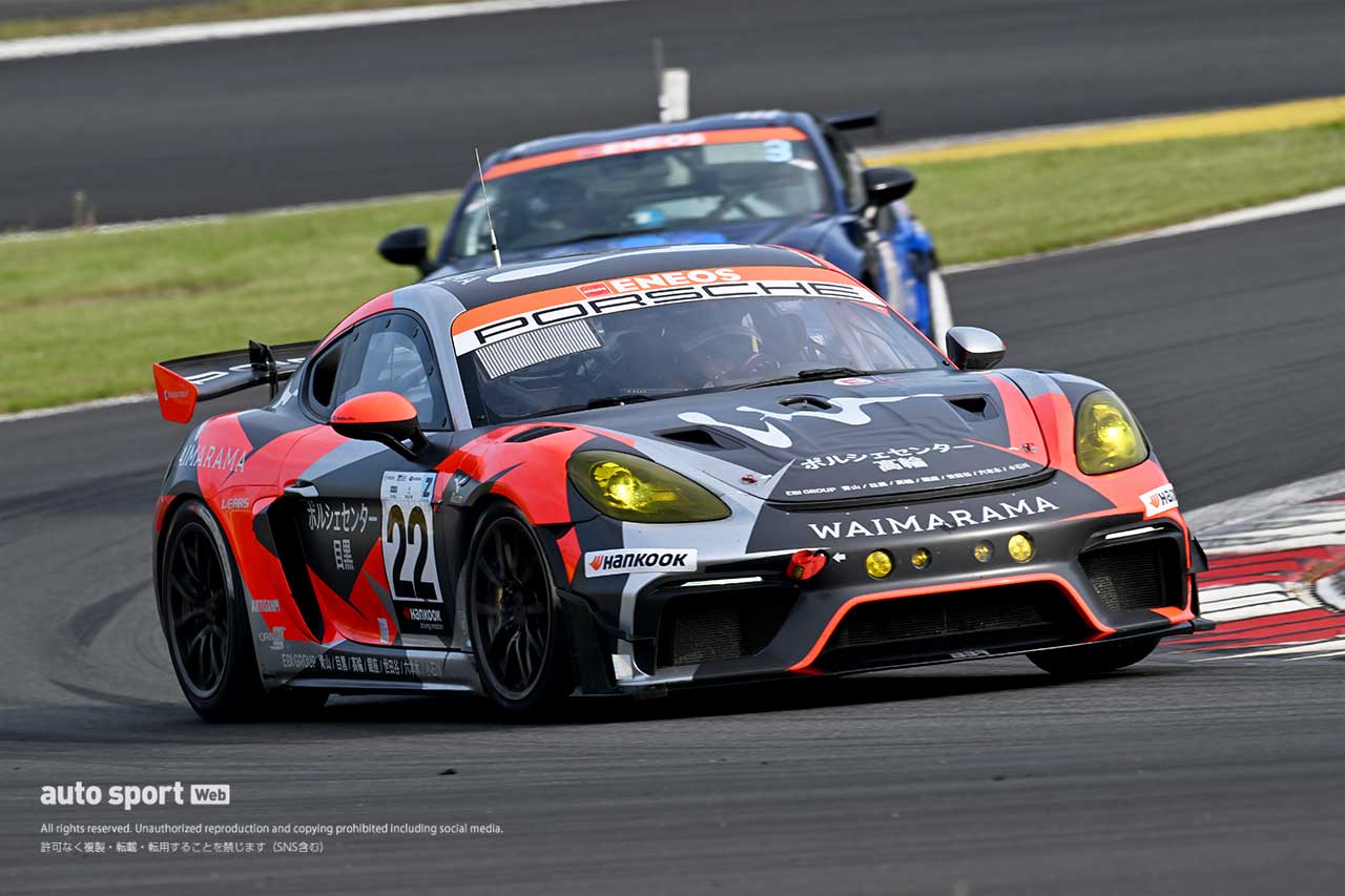 2023スーパー耐久富士公式テスト　Porsche EBI WAIMARAMA Cayman GT4 RS CS
