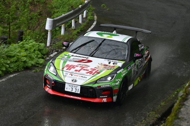 JN3クラス優勝 山本悠太／立久井和子（SammyK-oneルブロスYHGR86）　2023全日本ラリー第4戦久万高原ラリー