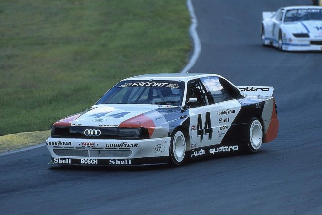 アウディ200クワトロは1988年のSCCAトランザムシリーズにおいて8勝を飾り、同年のマニュファクチャラータイトルを獲得した