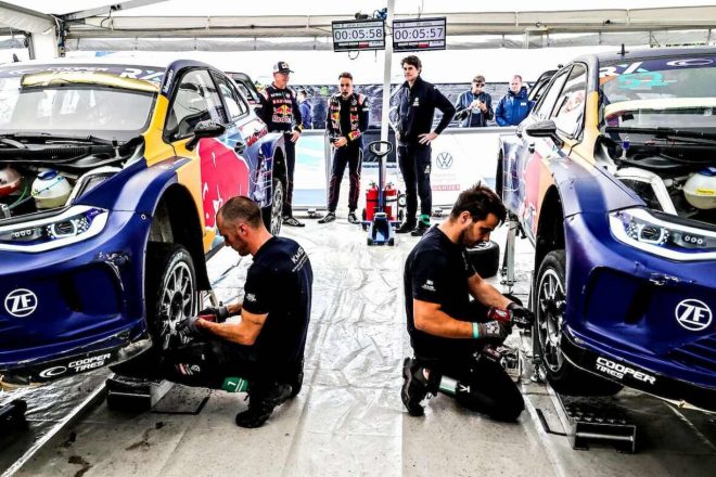 完全電動化初年度でもシリーズを席巻した王者Volkswagen Dealerteam BAUHAUSことKristoffersson Motorsport（KMS）も、不動の3台体制でタイトル防衛に挑む