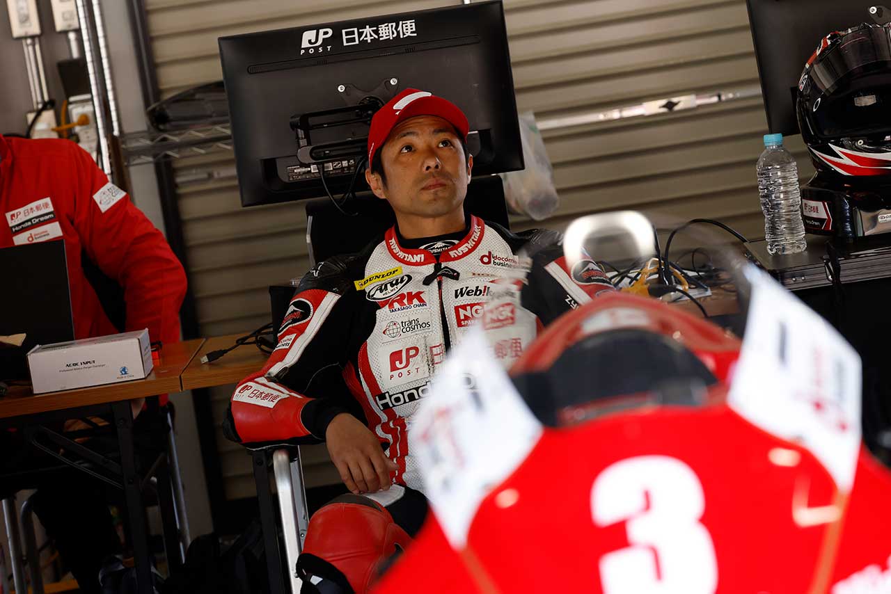 ST1000：高橋裕紀（JAPAN POST Honda Dream TP）／2023全日本ロード SUGO公開テスト3日目