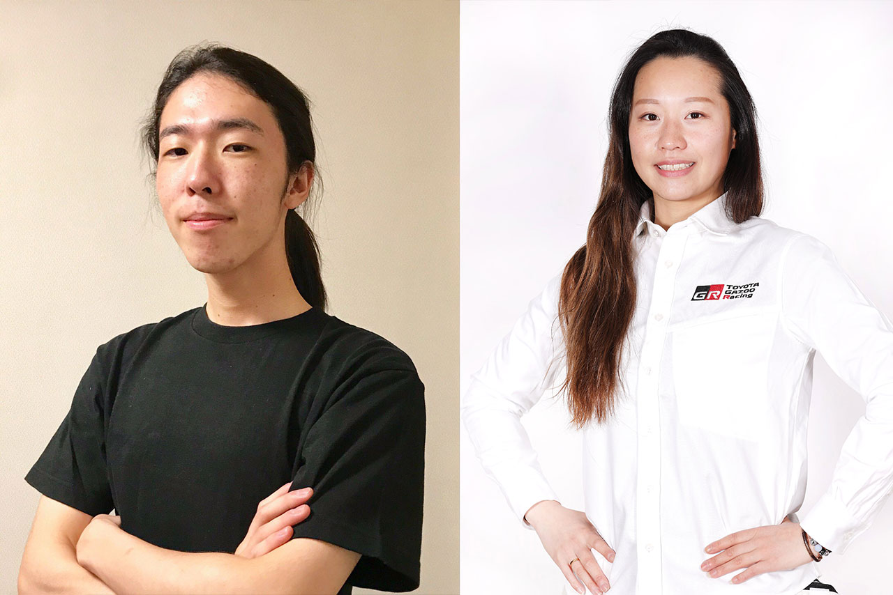 『ブリヂストン・eモータースポーツ・インスティテュート』で講師を務める武藤壮汰と小山美姫