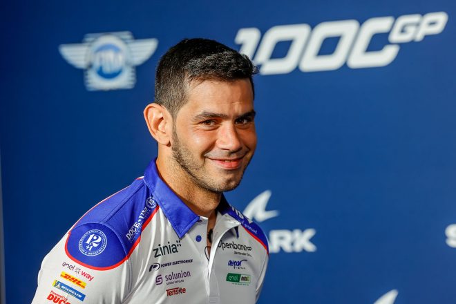 MotoE：プレスカンファレンスに出席したジョルディ・トーレス（Openbank Aspar Team）／2023MotoE第1戦フランス大会