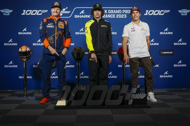 2023MotoGP第5戦フランスGPのプレスカンファレンスに出席したライダー