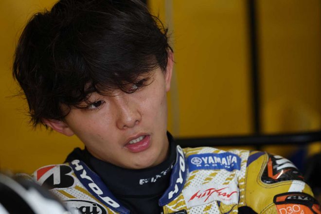 ピットにて井手翔太選手